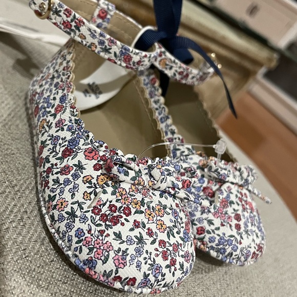❤️Janie and Jack baby floral ballet flats - Picture 5 of 6